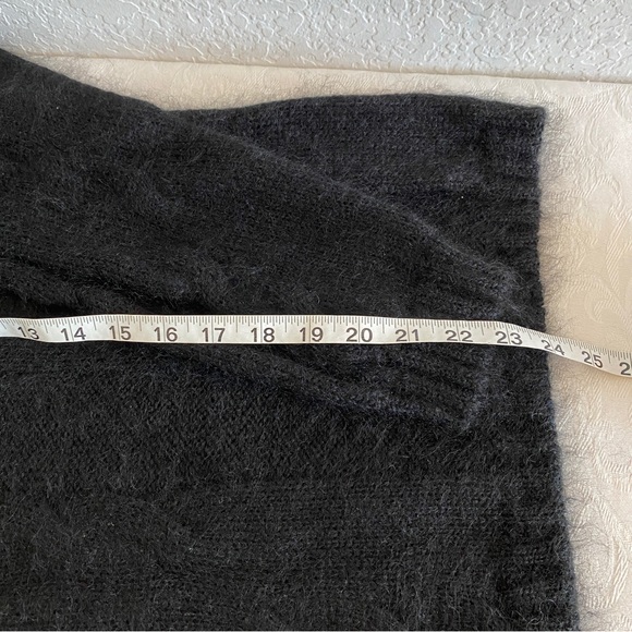 Saint Laurent Black Cable knit Mohair and Silk Sweater - Picture 5 of 15